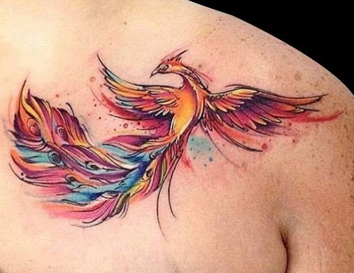 Phönix-Tattoo-Design