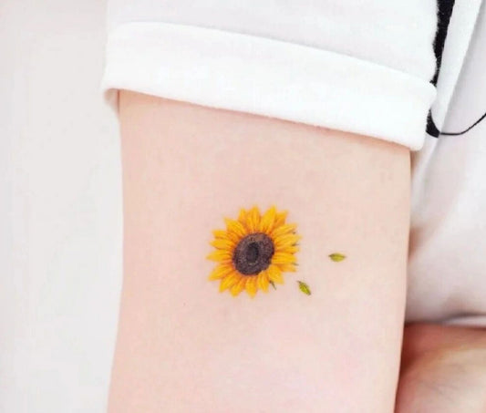 Sonnenblumen-Tattoo-Vorlage