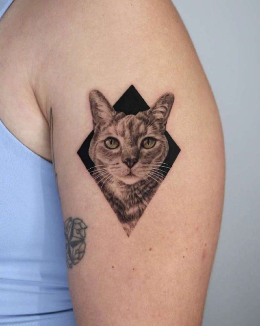 Katzen-Tattoo-Design