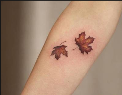 Ahornblatt-Tattoo-Motiv