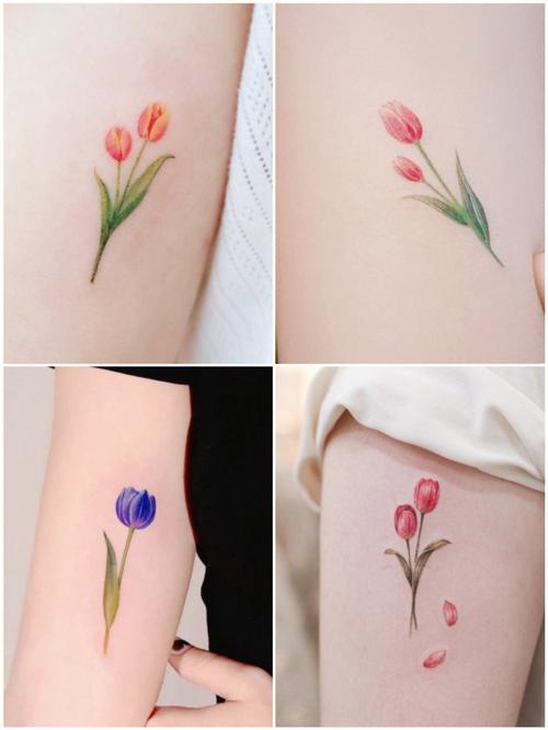 Tattoo-Motiv: In Blumen verliebte Schmetterlinge